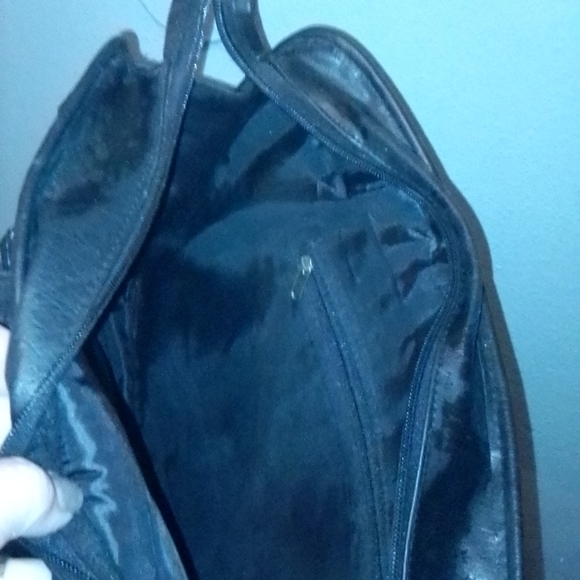 Black Leather Brief Case - Picture 2 of 3